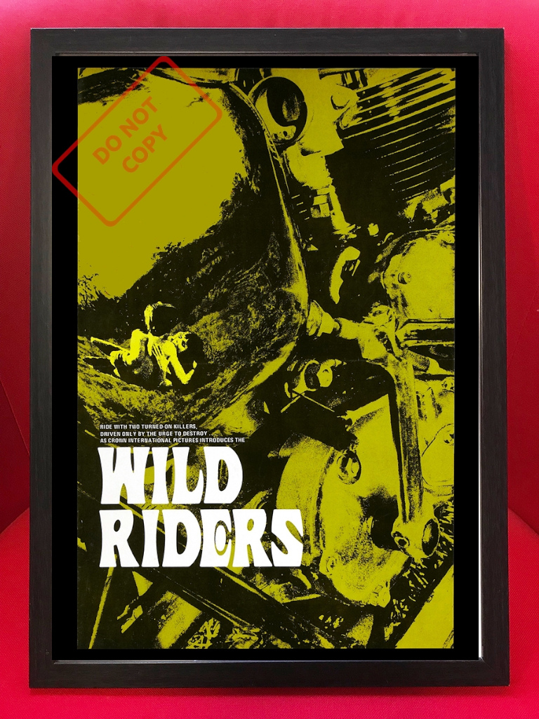 バイカームービーポスター『Wild Riders』1971★ヘルズ・エンジェルス/Hell's Angels_額は付属しません