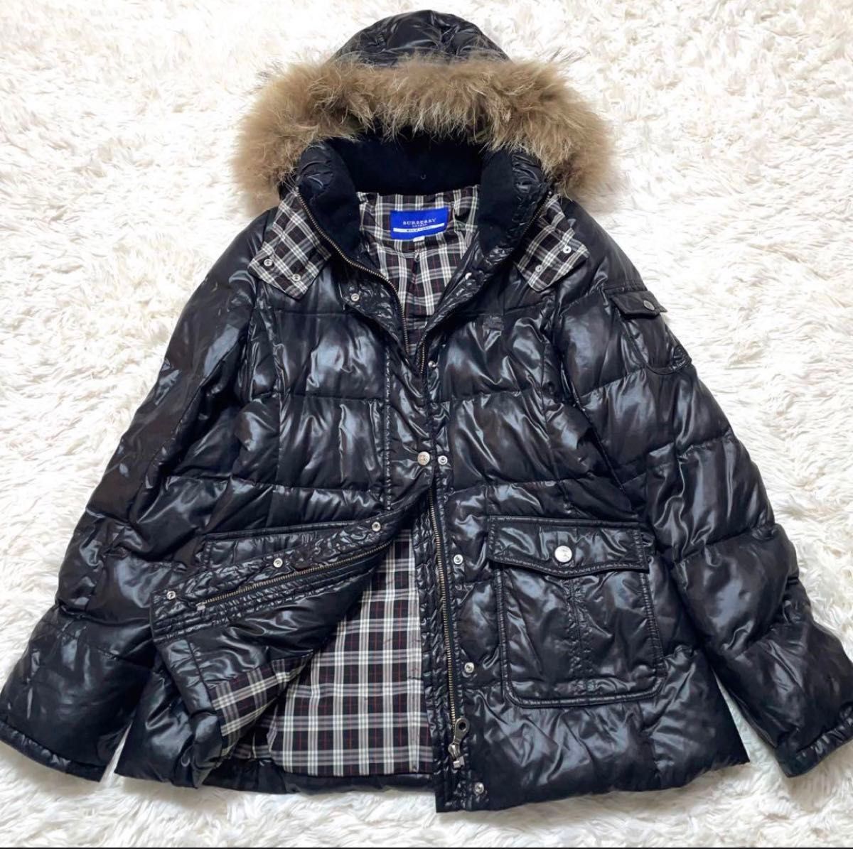 BURBERRY BLUE LABELバーバリーダウンジャケットノバチェックM BURBERRY BLUE LABELバーバリーダウンジャケットノバチェックM