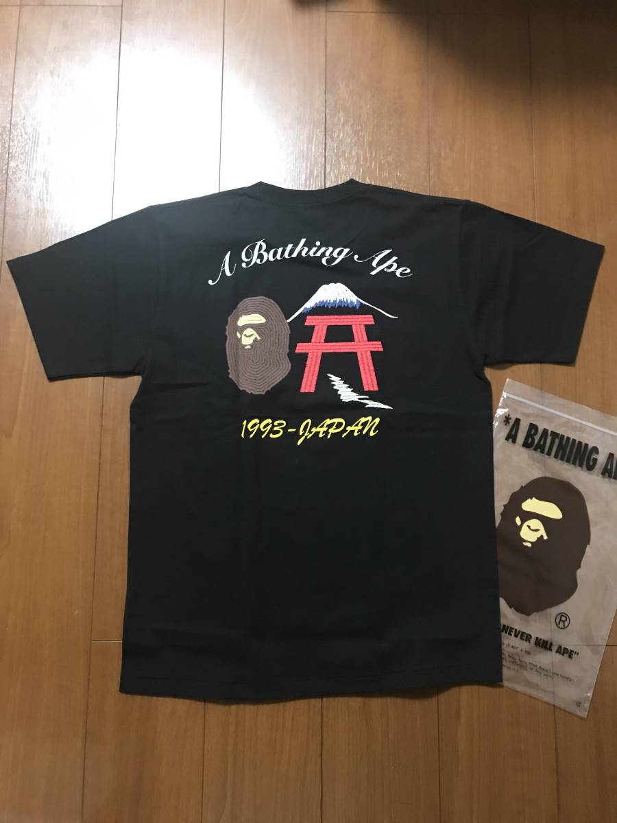 A BATHING APE EMBROIDERY STYLE JAPAN CULTURE TEE XL ア ベイシング エイプ ジャパンカルチャーTee エイプ ベイプ BAPE Tee カタカナロゴ