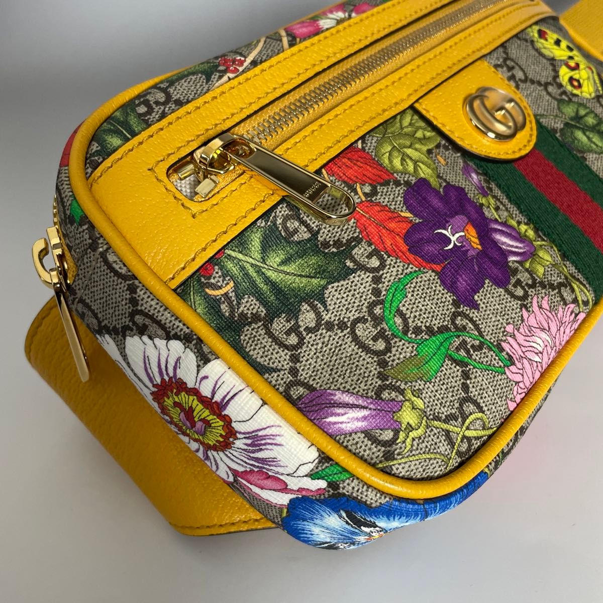 ★送料関税込★GUCCI オフィディア ウエストポーチ Gucci 極美品 フローラ オフィディア ウエストポーチ ボディ