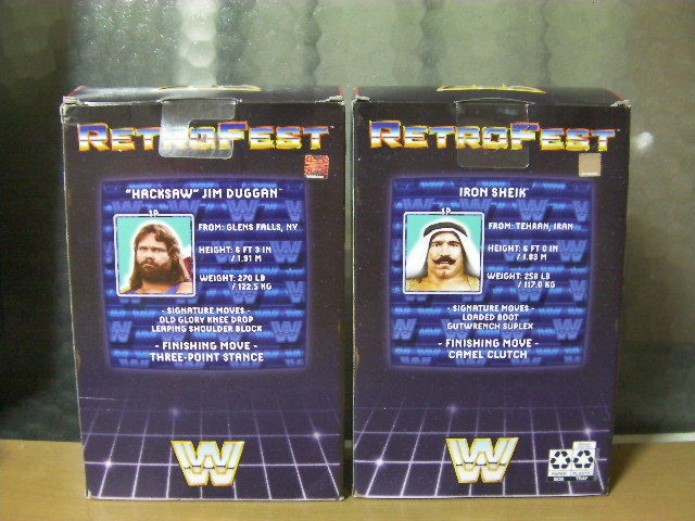 限定　未開封　正規品　希少　wwe エリート　ジム・ドゥガン アイアン・シーク　セット　プロレスラー　WWF 新日本プロレス_別の角度からの画像になります。