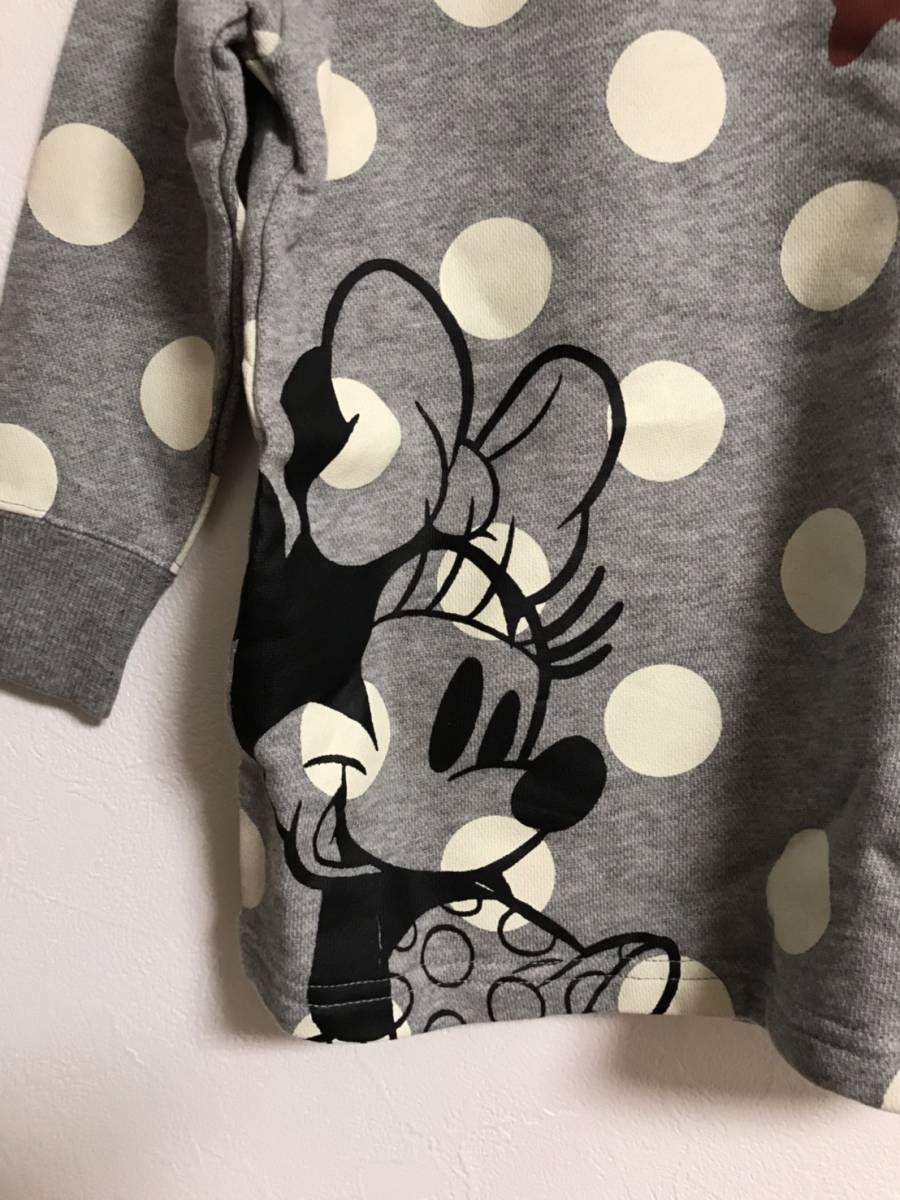  новый товар не использовался bell mezzo n Disney Minnie Mouse футболка точка цвет : серый размер :90.