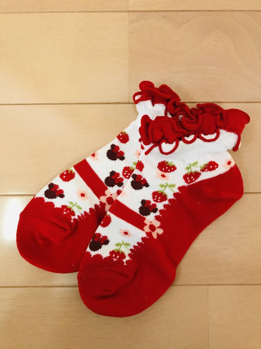  new goods unused bell mezzo n Disney Minnie Mouse socks 3 pair collection size :19~21.