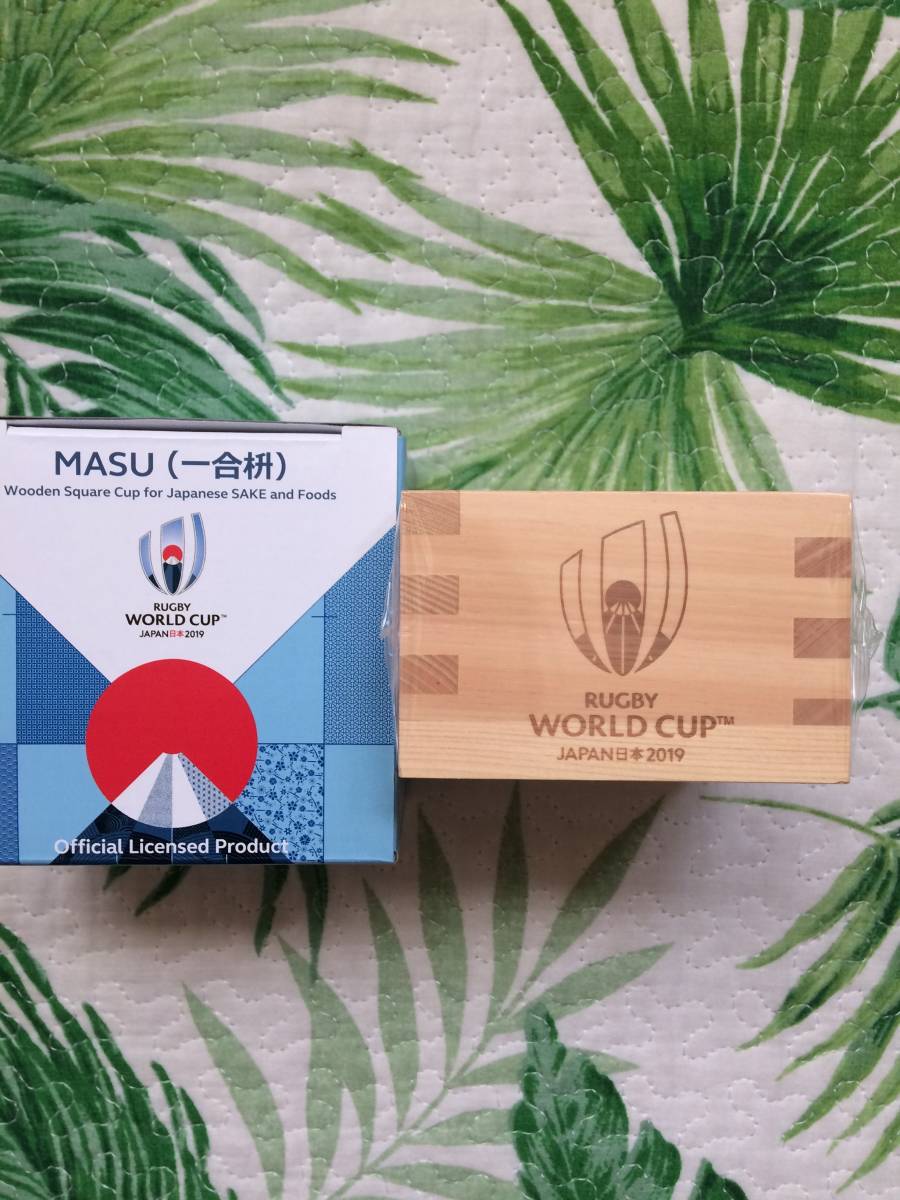 * ラスト * 希少 RWC2019 公式 グッズ ラグビー ワールドカップ 日本 祝 一合枡 イベントマーク *_画像1