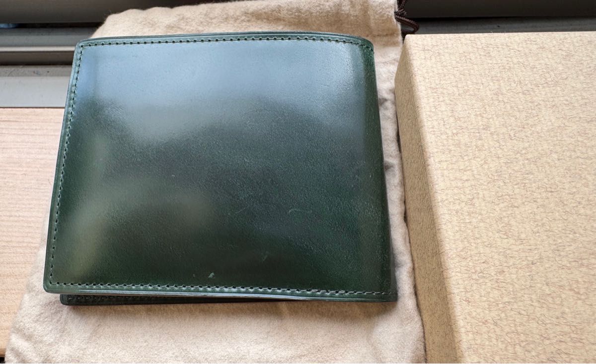 ganzo ガンゾ コードバンR C グリーン 二つ折り財布 cordovan ganzo ガンゾ コードバンR C グリーン 二つ折り財布 cordovan