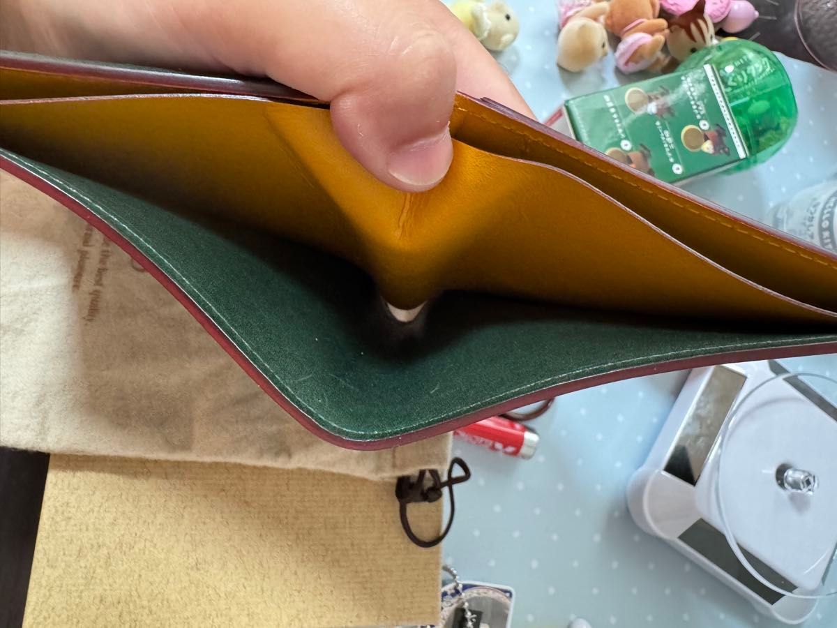 ganzo ガンゾ コードバンR C グリーン 二つ折り財布 cordovan ganzo ガンゾ コードバンR C グリーン 二つ折り財布 cordovan