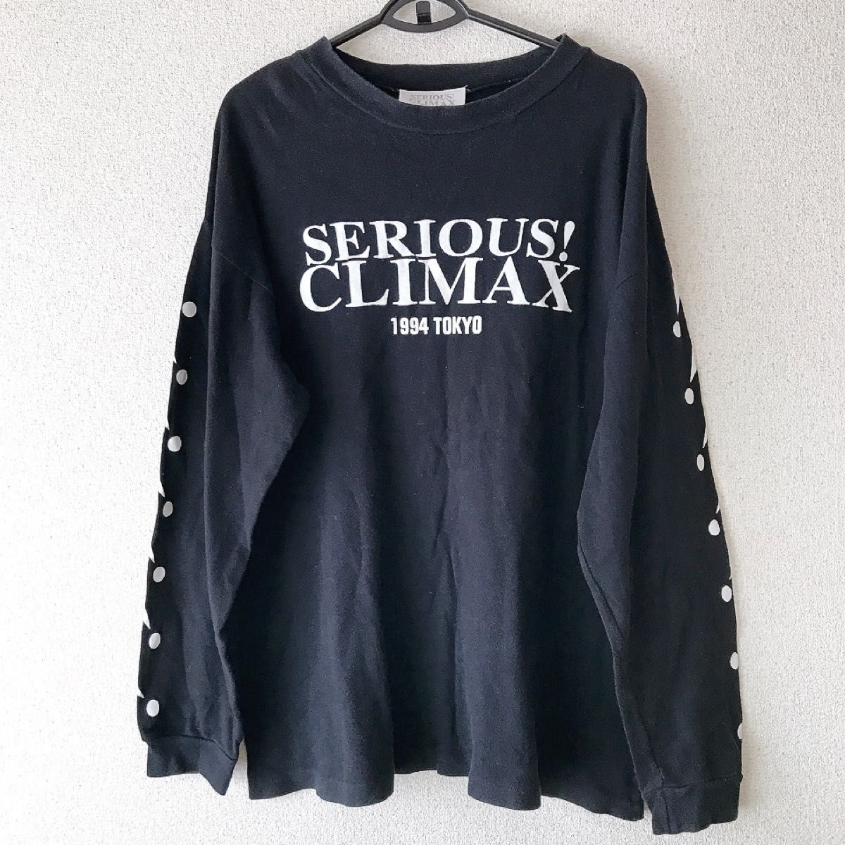 希少 布袋寅泰 ロンT 長袖 黒 L~XL SERIOUS! CLIMAX 希少 布袋寅泰 ロンT 長袖 黒 L~XL SERIOUS! CLIMAX 長袖