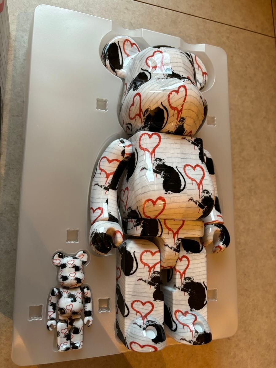 BE@RBRICK LOVE RAT 100% & 400% banksy ベアブリック BE@RBRICK LOVE RAT 100% & 400% banksy ベアブリック