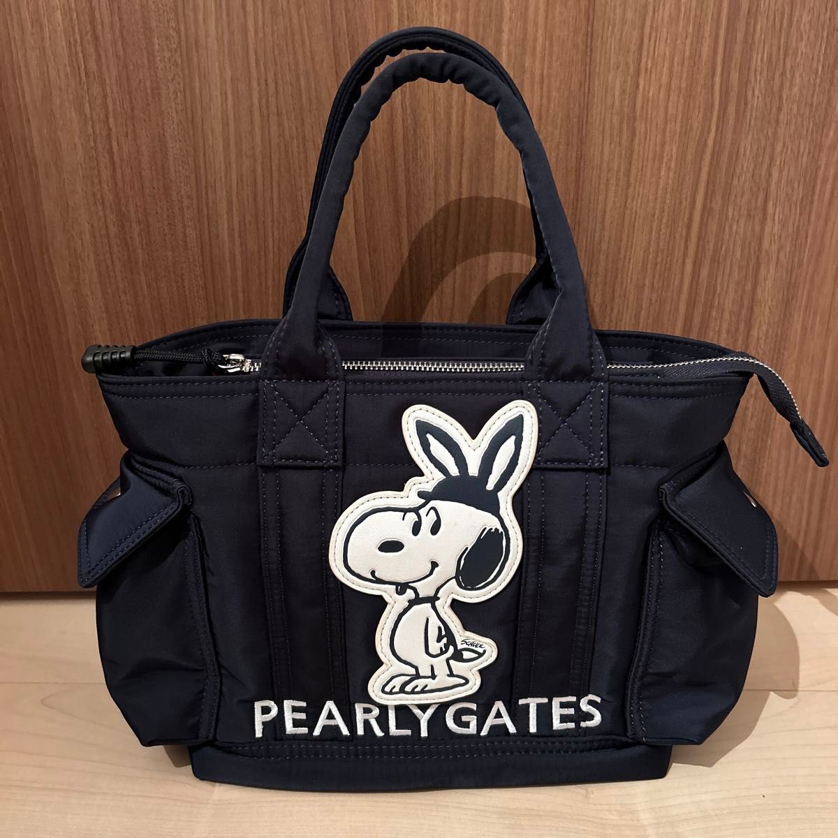 美品】パーリーゲイツPEARLYGATES SNOOPYワッペン カートバッグ 美品】パーリーゲイツPEARLYGATES SNOOPYワッペン カートバッグ