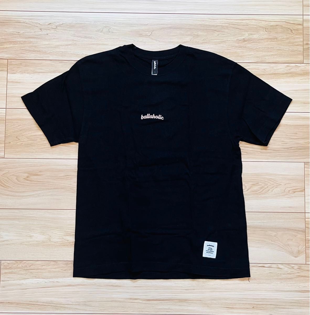 【美品】ballaholic Logo reflector Tシャツ L 黒 黒