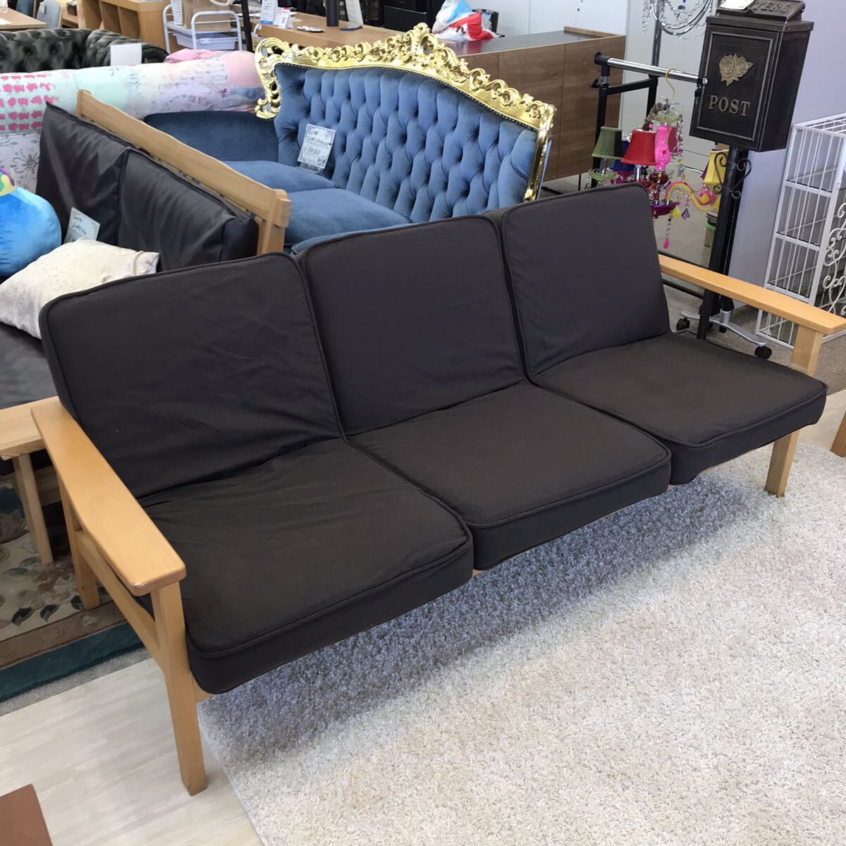 Yahoo!オークション - 無印良品 3人掛けソファ ファブリック 布 Yahoo!オークション - 無印良品 3人掛けソファ ファブリック 布