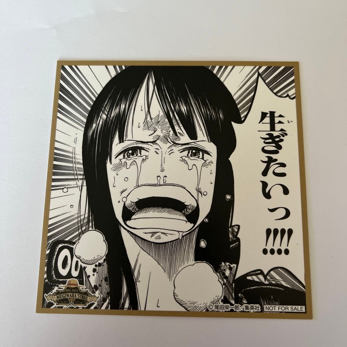 ワンピース ミニ色紙 ニコ・ロビン 麦わらストア 麦わらの一味 ワンピース ミニ色紙 ニコ・ロビン 麦わらストア 麦わらの一味