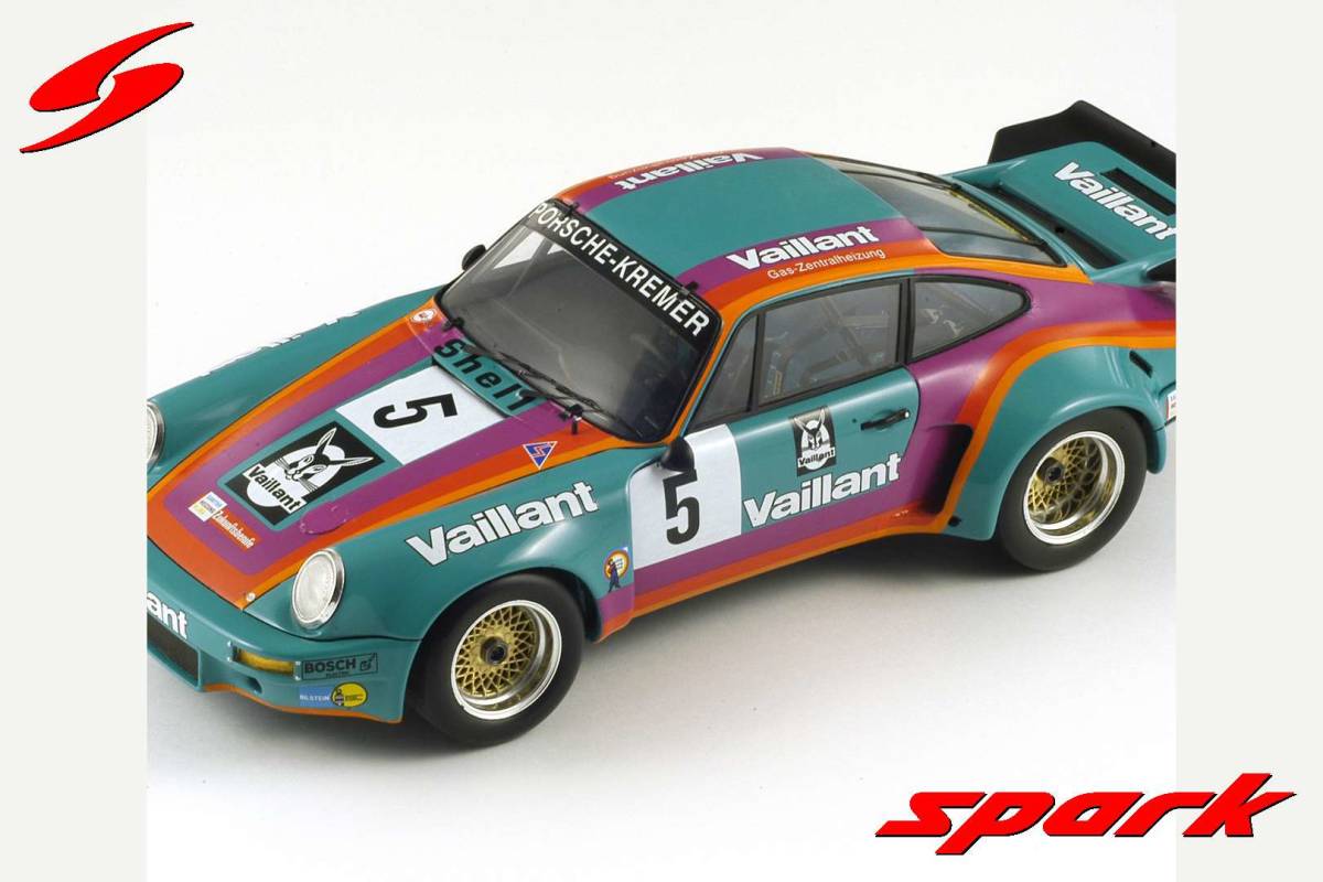 ■スパークモデル 1/18 1975 ポルシェ911 RSR 3.0 #5 B.ウォレック DRM ニュルブルクリンク