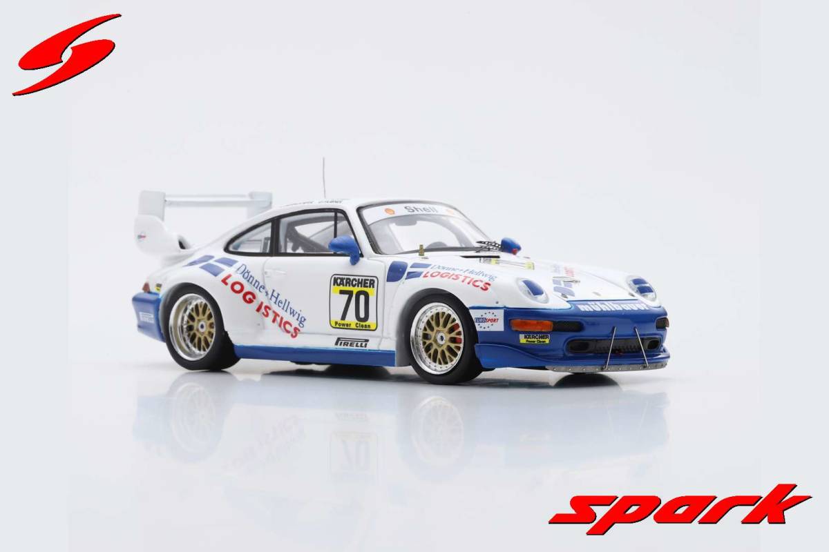 ■限定300pcs. スパークモデル 1/43 1995 ポルシェ911 GT2 #70 パリ1000km優勝_画像3