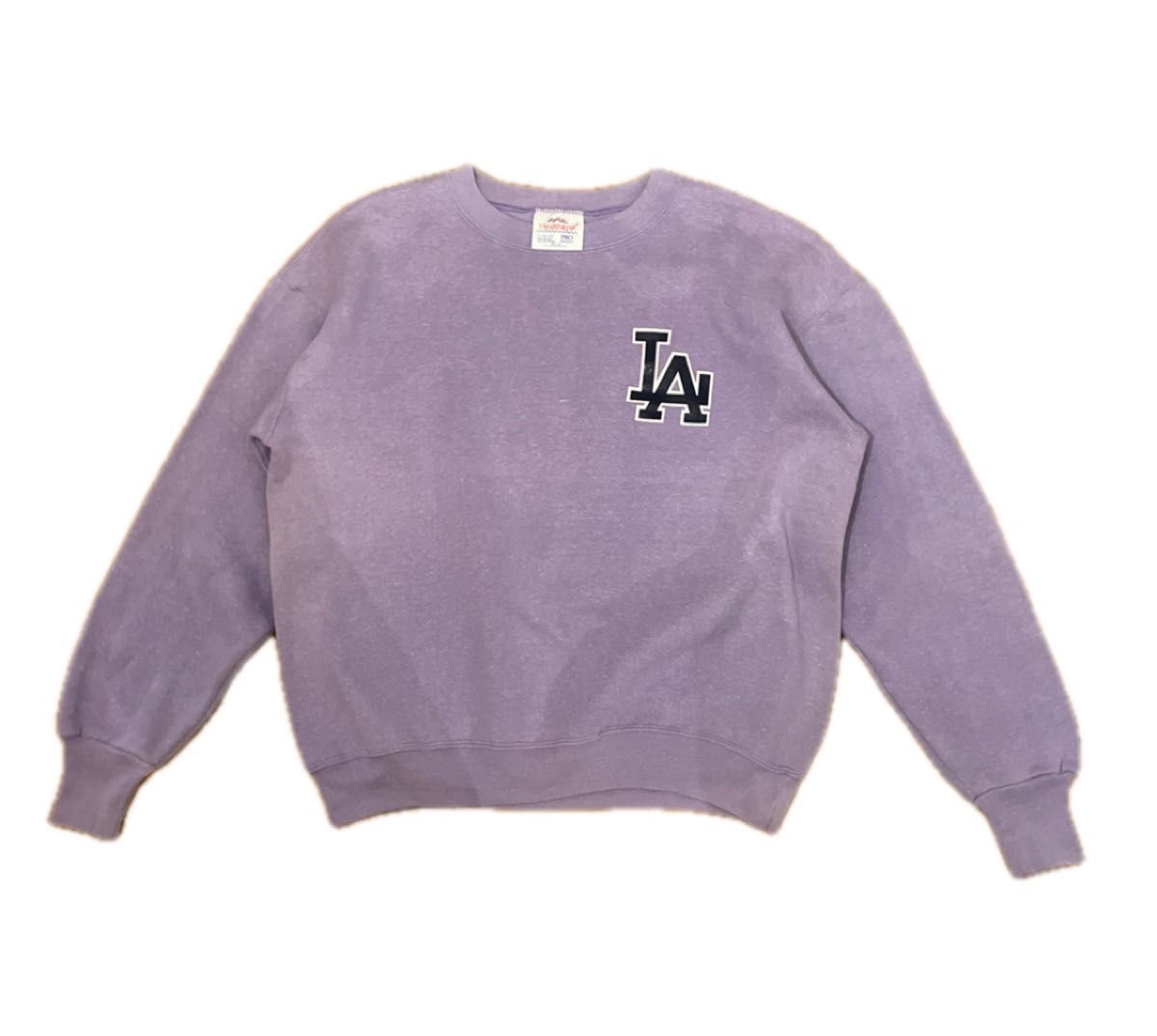 80s ヴィンテージ ラグラン スウェット クラッシュ BORO ボロ boro grunge L A Dodgers Healthknit 80s vintage USA製