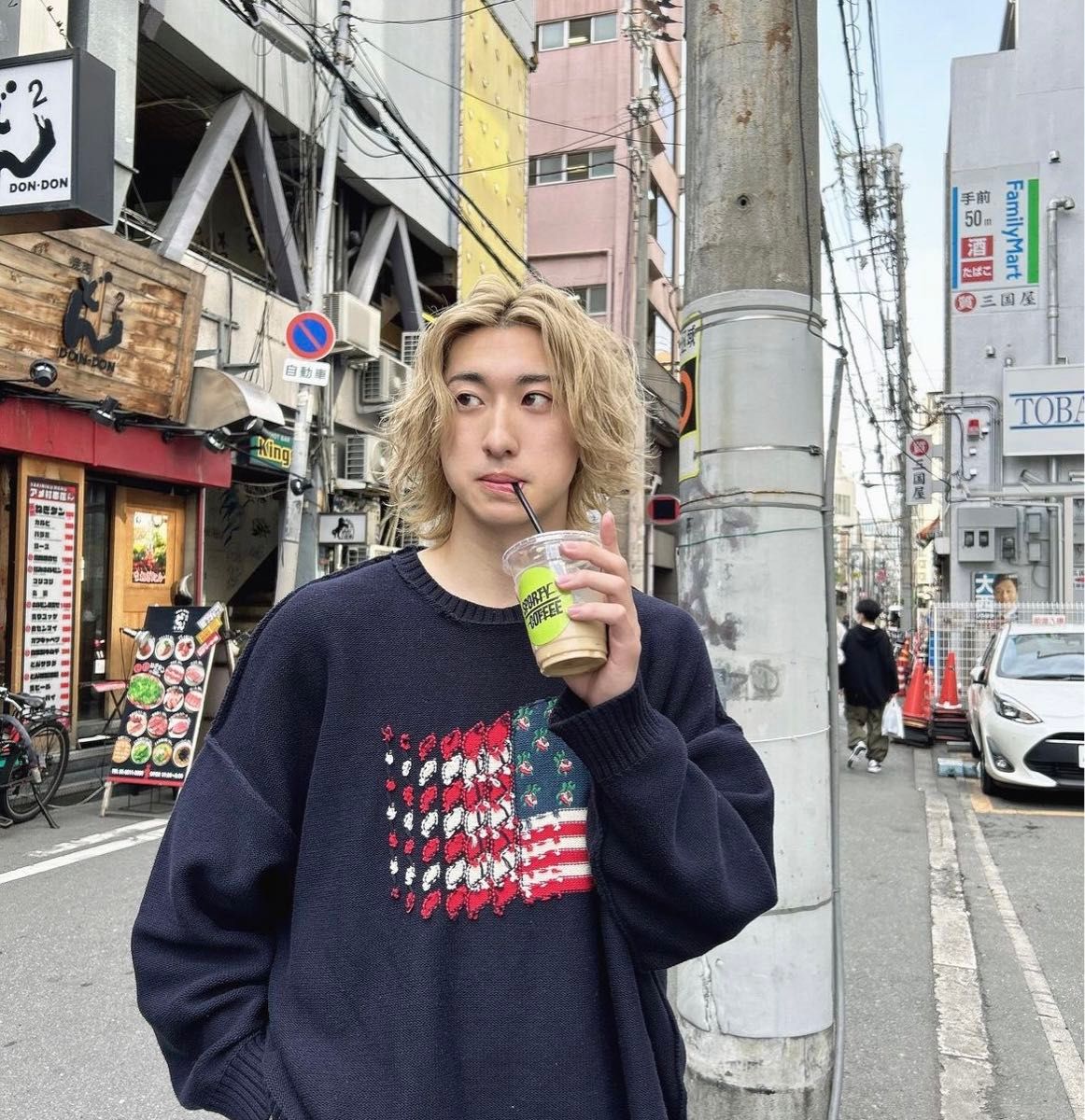 DAIRIKU × ttt_msw 星条旗ニット インサイドアウトニット DAIRIKU × ttt_msw 星条旗ニット インサイドアウトニット