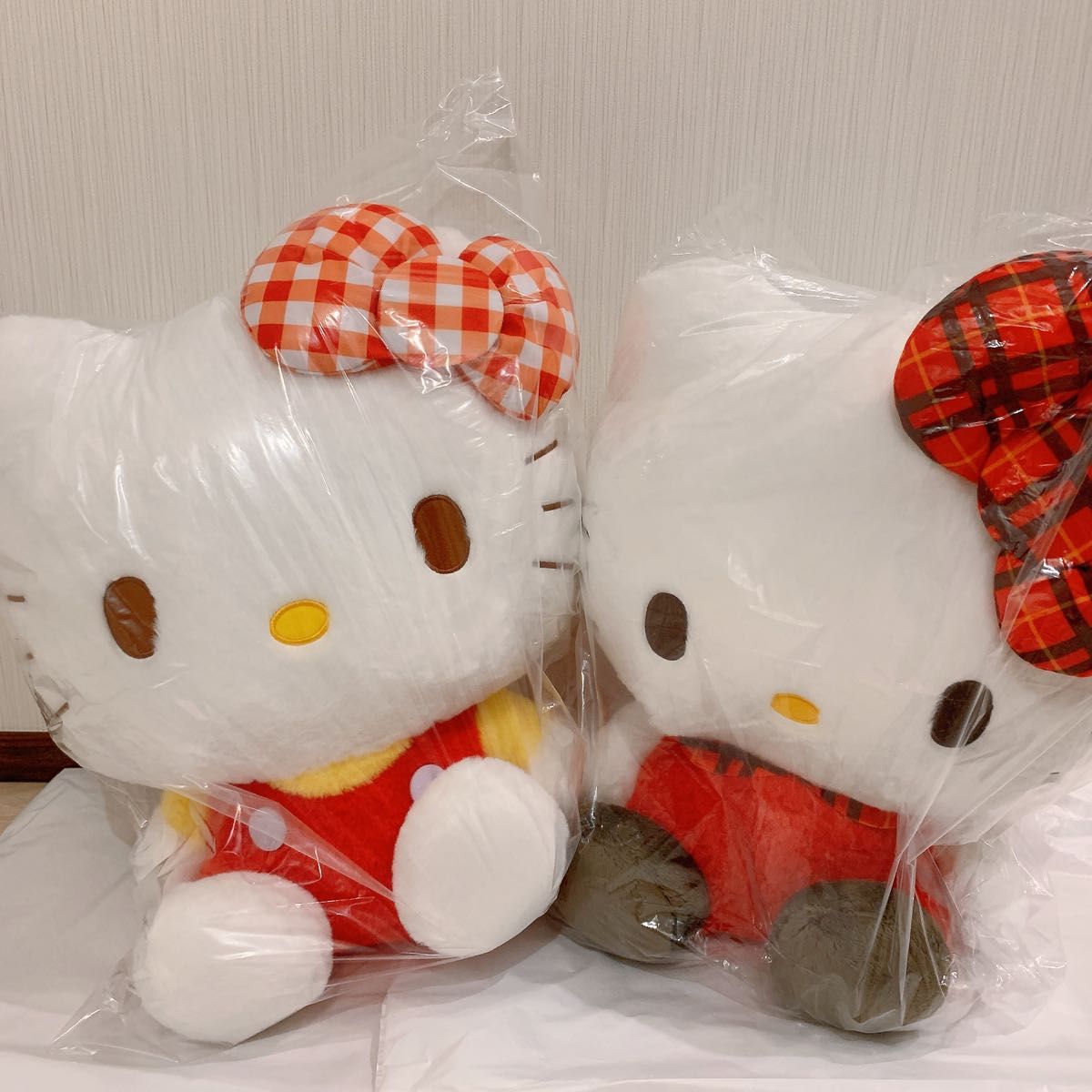 【新品未使用】ハローキティ ぬいぐるみ 2種セット チェック×チェックドールGJ ギンガムチェックリボンドールGJ BIGサイズ 【新品未使用】ハローキティ ぬいぐるみ 2種セット チェック×チェックドールGJ ギンガムチェックリボンドールGJ BIGサイズ