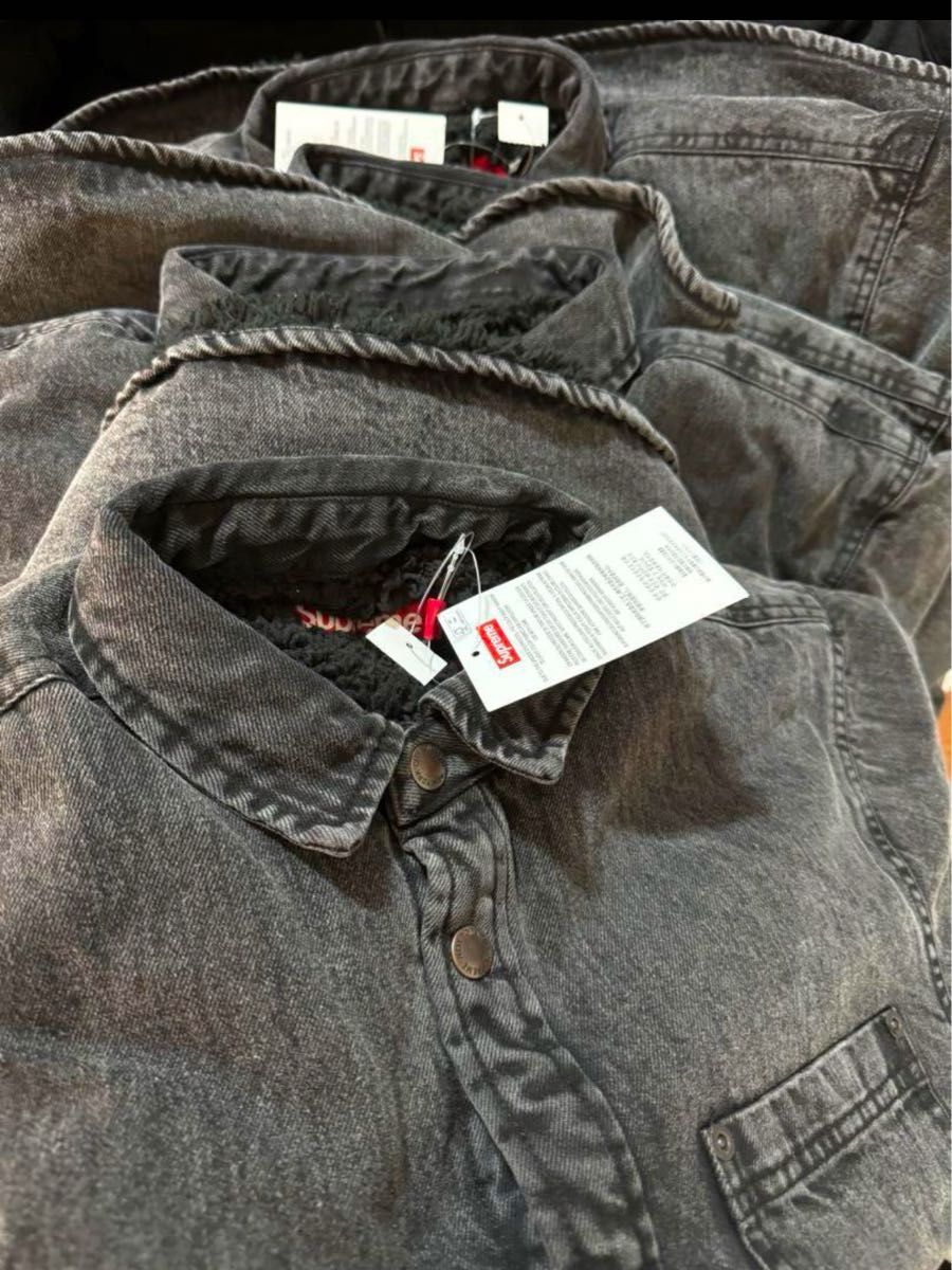Supreme Faux Shearling Lined Work Shirt Supreme Faux Shearling Lined Work Shirt