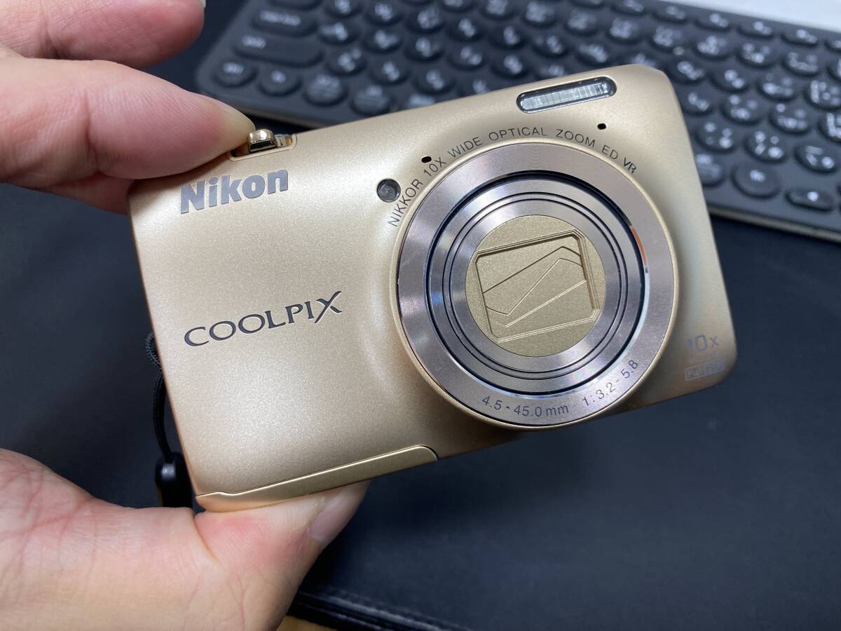 Nikon ニコン COOLPIX コンパクトデジタルカメラ S6300 デジカメ ゴールド