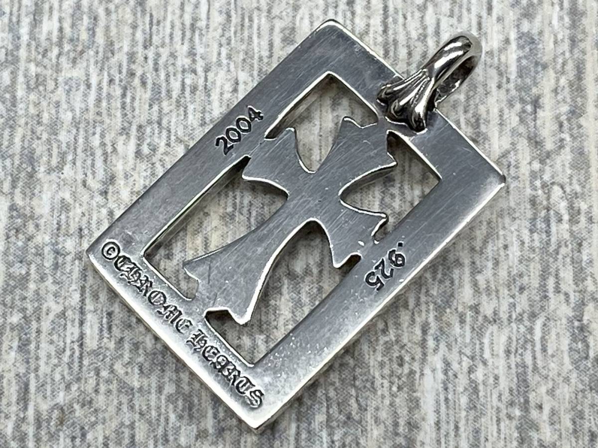 CHROME HEARTS Chrome Hearts CH silver frame do open baby fato Cross pendant top charm necklace SILVER 925