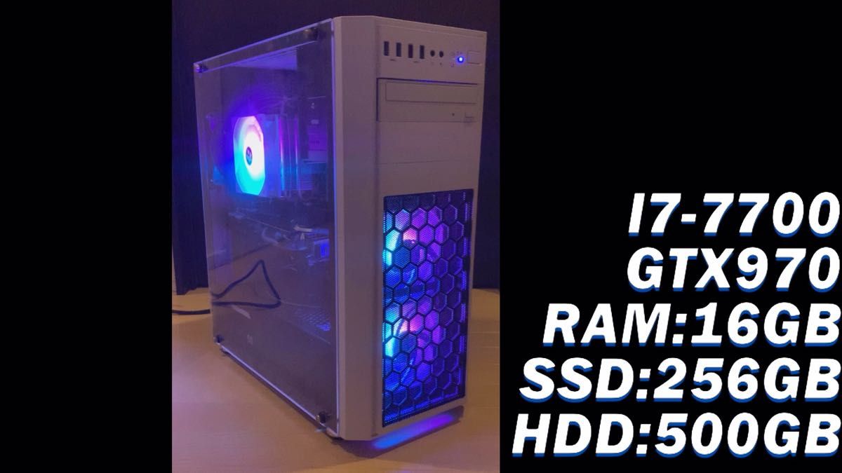 ライトゲーミングPC I7-7700 GTX970 RAM16GB SSD256G HDD500G W11