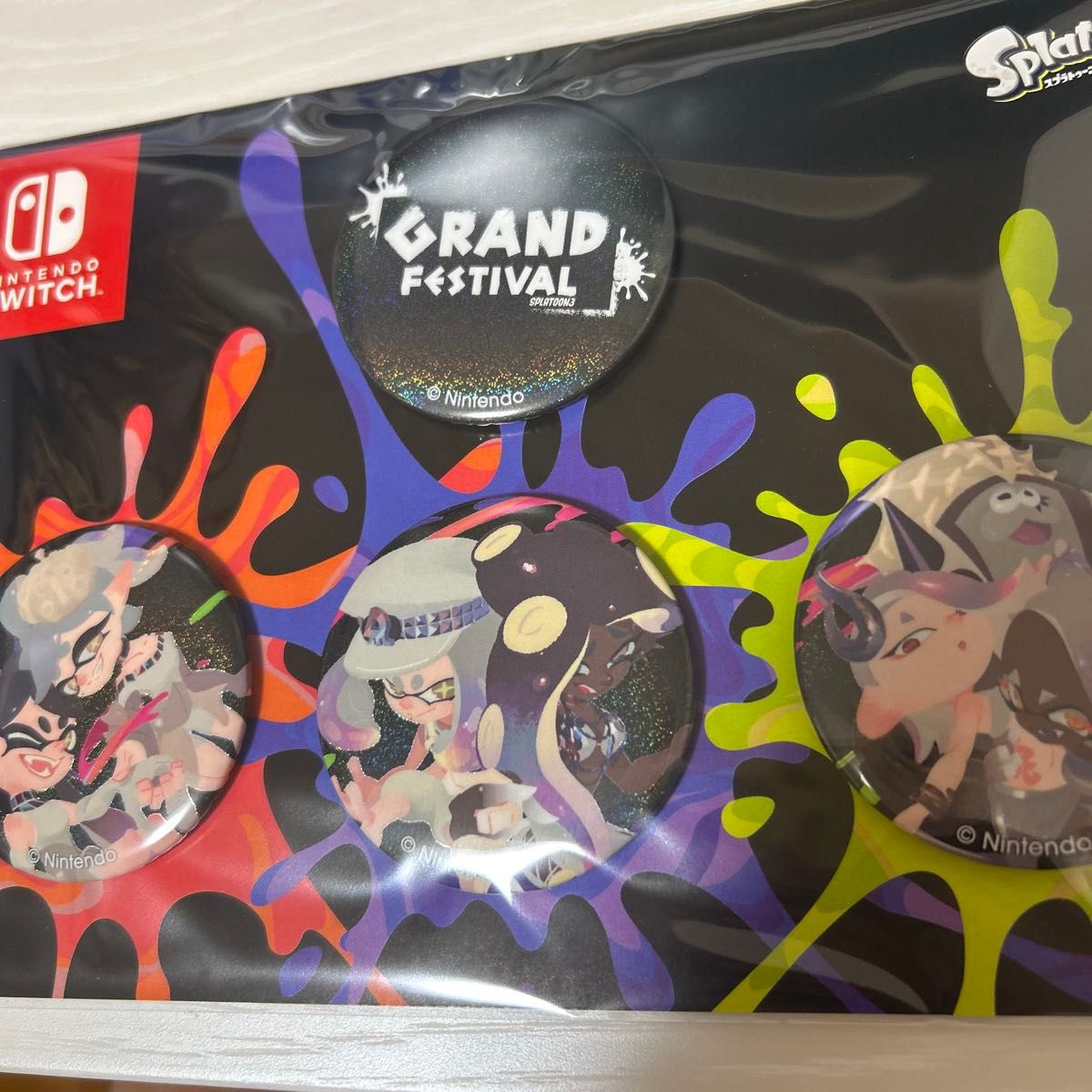 スプラトゥーン3 グランドフェス 缶バッジ 4個セット|Yahoo スプラトゥーン3 グランドフェス 缶バッジ 4個セット|Yahoo