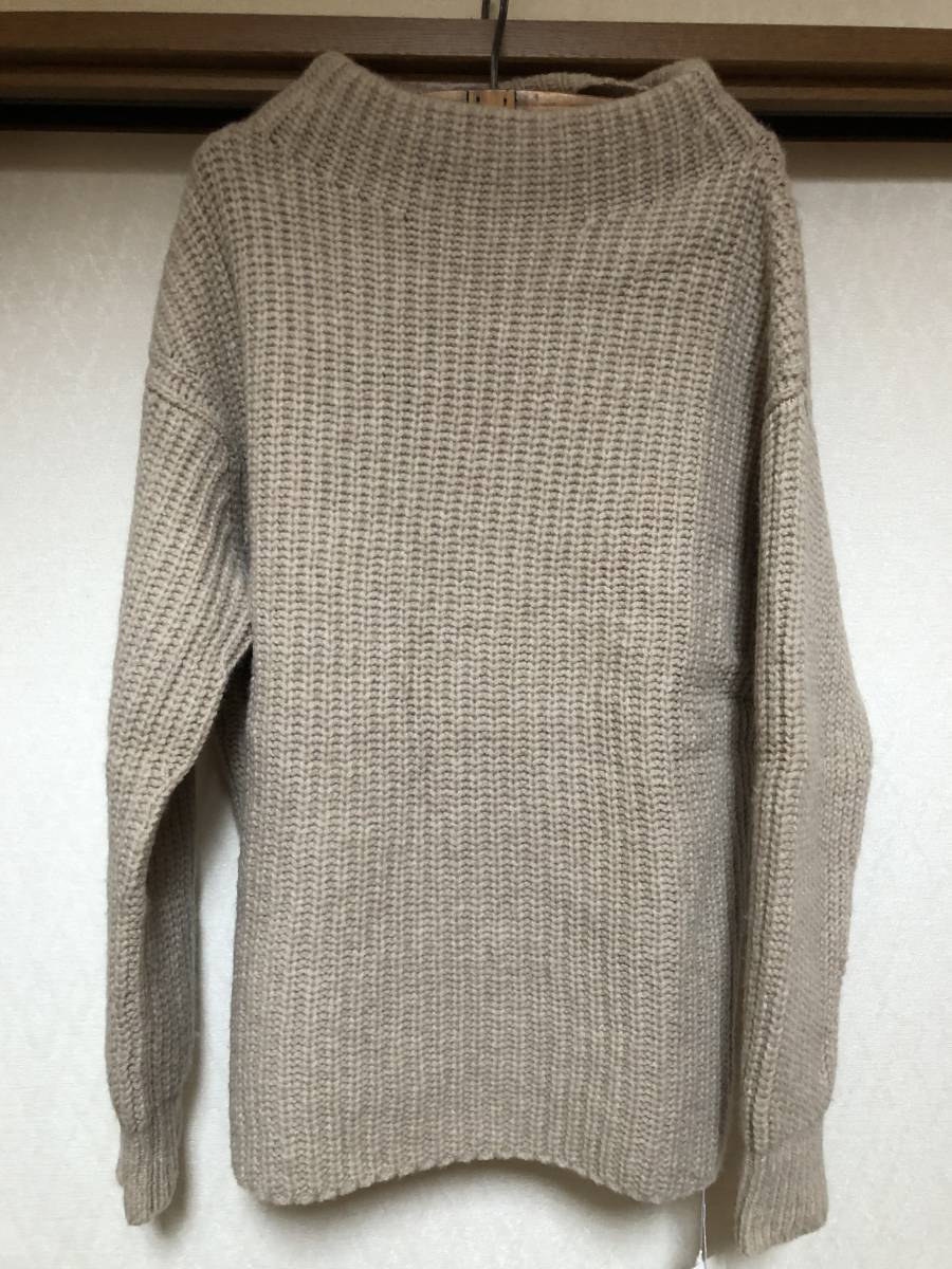  new goods *BALLSEY Ballsey * bottleneck .... knitted * beige 