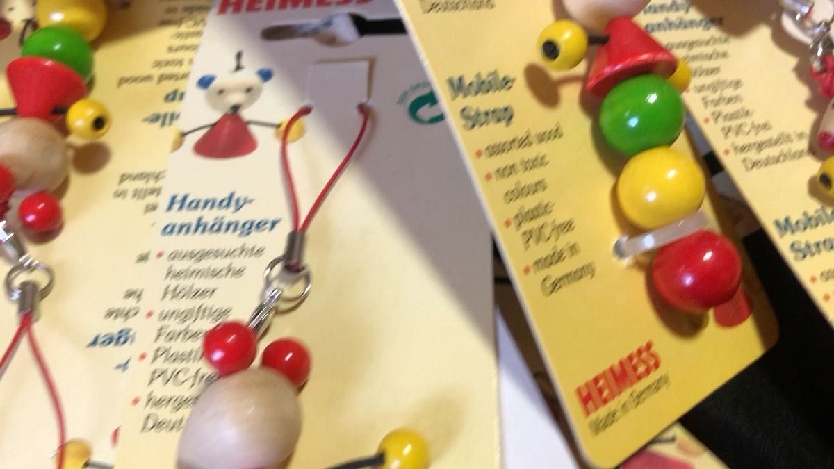 ドイツ Heimess製 9152 ストラップ付きおもちゃ ネズミ 業販 53個まとめ売り。イベントの景品、販促品やお土産等に!
