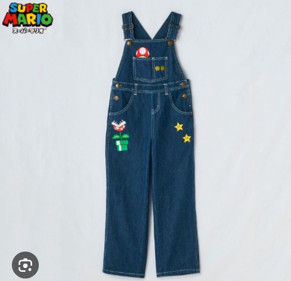 ニンテンドー 任天堂 スーパーマリオ オーバーオール キッズ サイズ 150 新品 コスプレ ハロウィン 子ども