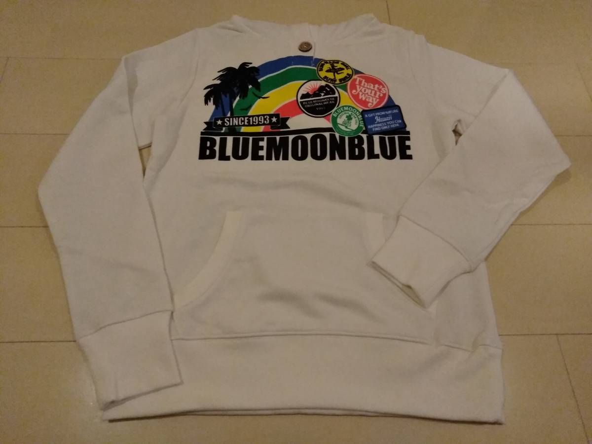 ブルームーンブルー BLUE MOON BLUE パーカー ホワイト系 サイズ ブルームーンブルー BLUE MOON BLUE パーカー ホワイト系 サイズ