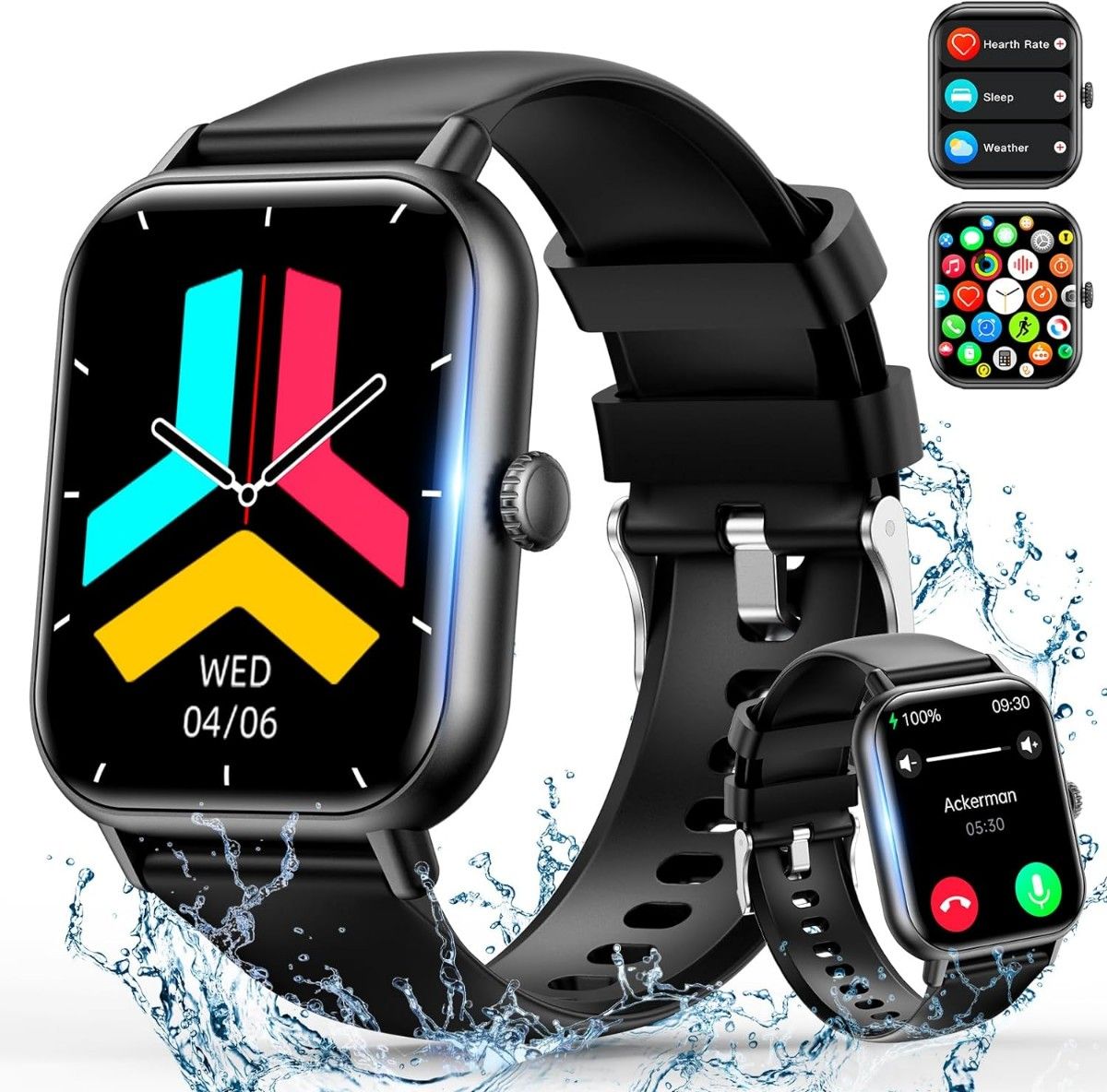 Goddess Cult ZW62 スマートウォッチ Bluetooth5 3 IP67防水 多 Goddess Cult ZW62 スマートウォッチ Bluetooth5 3 IP67防水 多