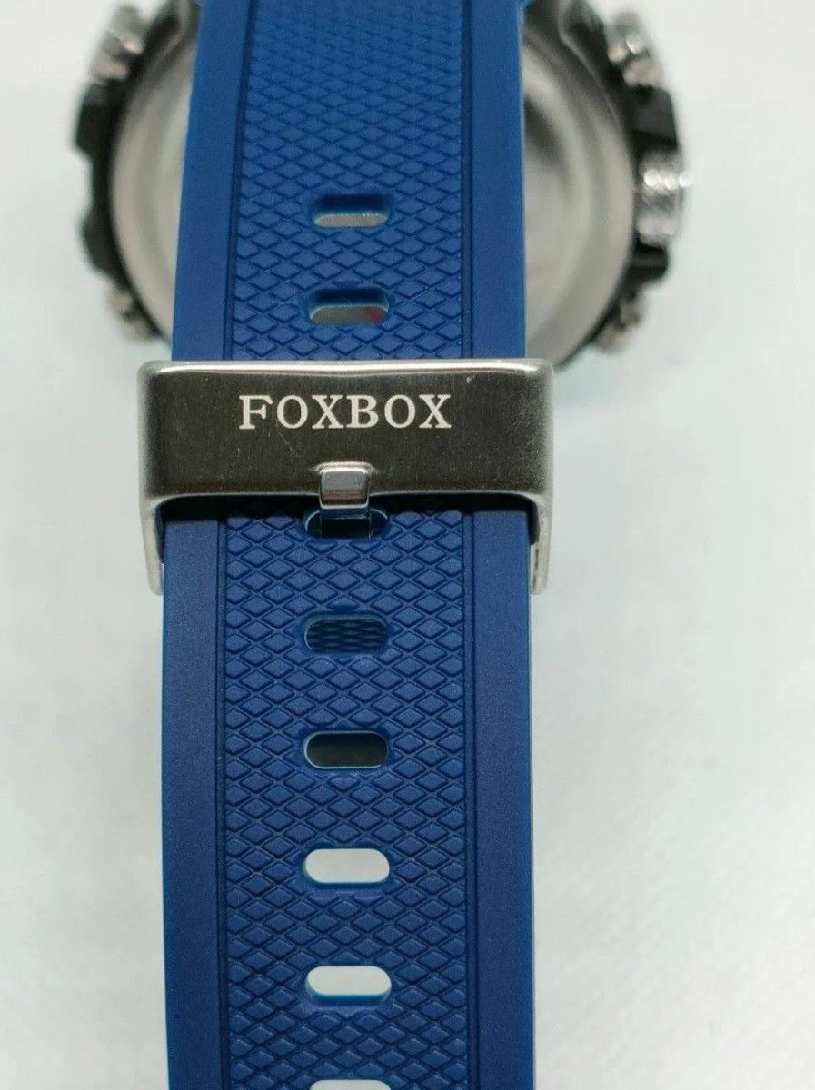 高級 LIGE FOXBOX シルバーブルー 腕時計 WR 5 クロノグラフ 高級 LIGE FOXBOX シルバーブルー 腕時計 WR 5 クロノグラフ