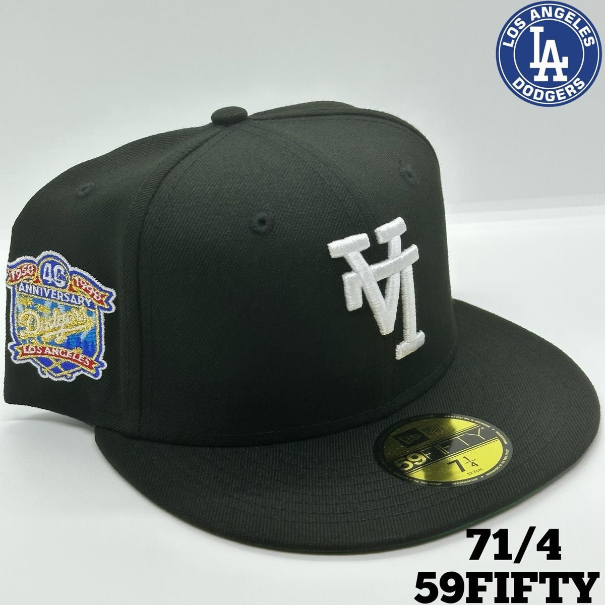 海外限定モデル】 NEWERA 59FIFTY ドジャース LA逆ロゴ ブラック 海外限定モデル】 NEWERA 59FIFTY ドジャース LA逆ロゴ ブラック
