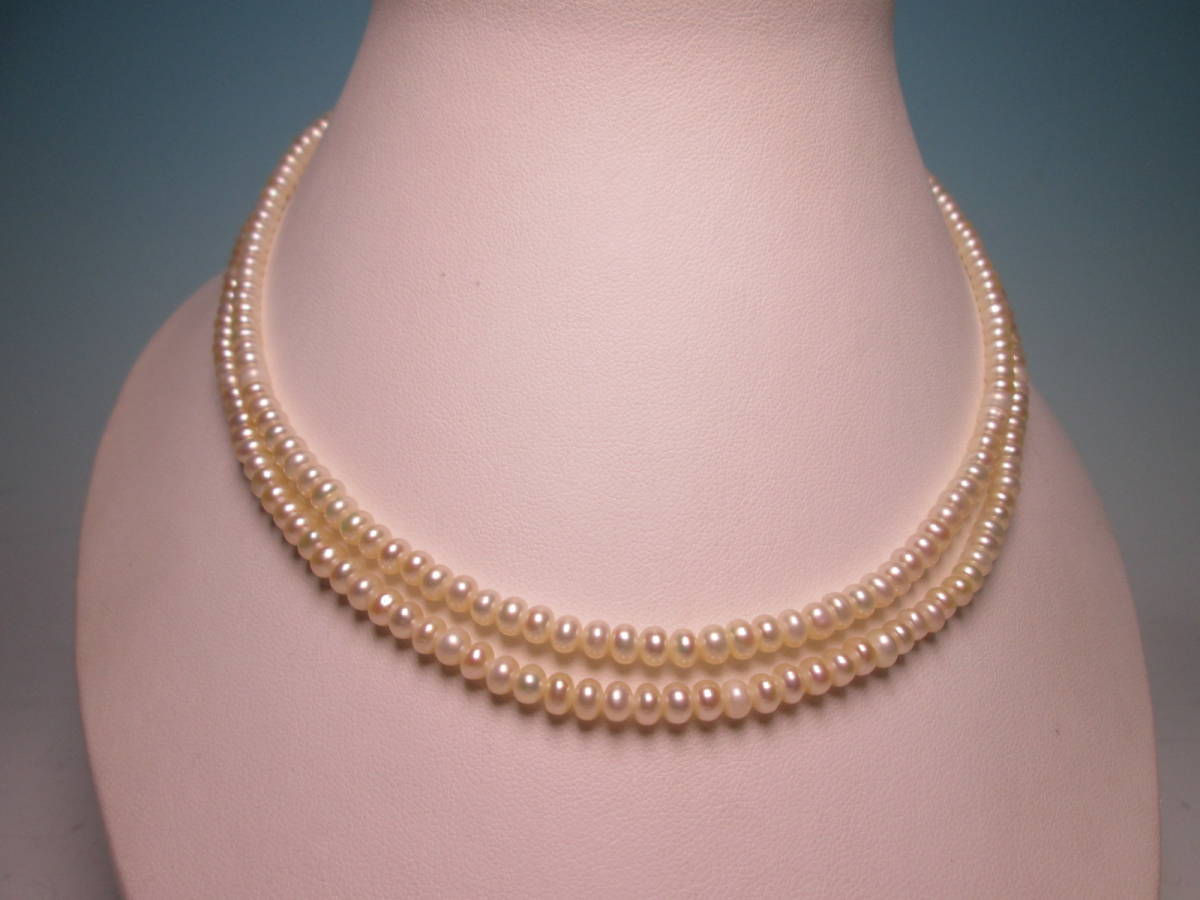 * fresh water pearl .5mm. 2 ream necklace 24g