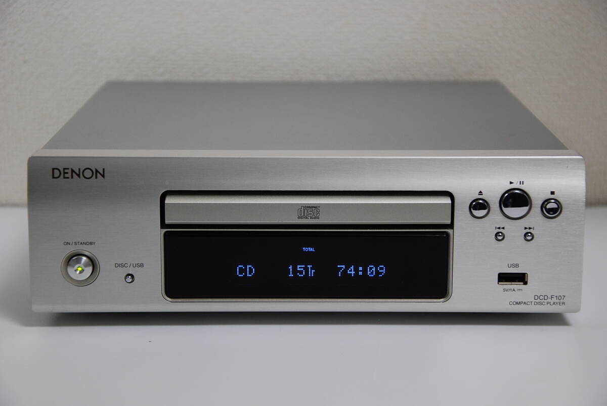 USB/iPod対応　 CDプレーヤー　DENON 「DCD-F107」　（ピックアップ・コンデンサー等の部品交換） メンテナンス済