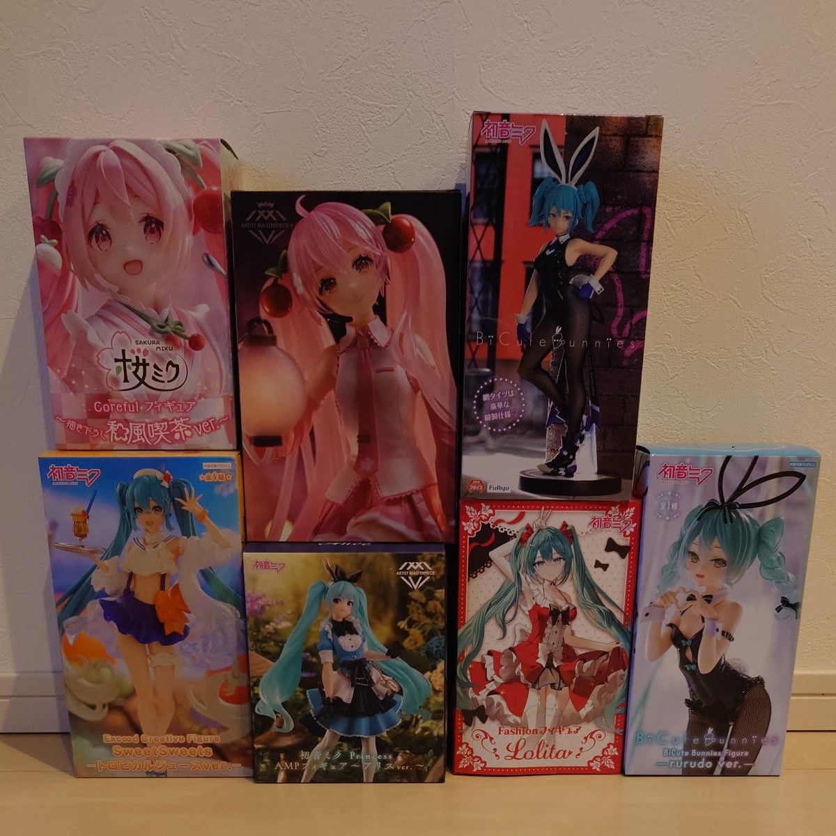 開封品】初音ミク プライズフィギュア 7体セット|Yahoo!フリマ 開封品】初音ミク プライズフィギュア 7体セット|Yahoo!フリマ
