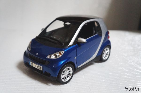 ミニチャンプス スマート Fortwo クーペ 1/18 ミニカー 青 ミニチャンプス スマート Fortwo クーペ 1/18 ミニカー 青