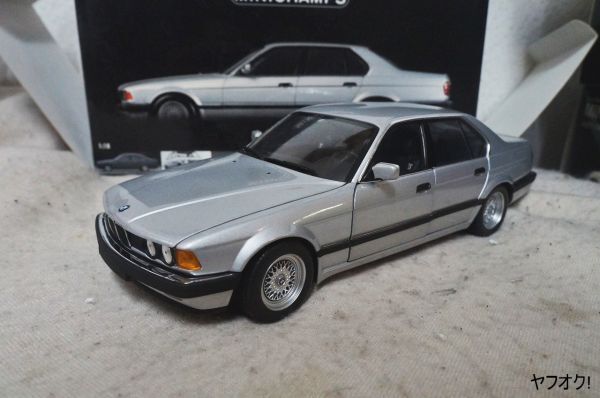 ミニチャンプス BMW 730i 1987 1/18 ミニカー 銀 7シリーズ ミニチャンプス BMW 730i 1987 1/18 ミニカー 銀 7シリーズ