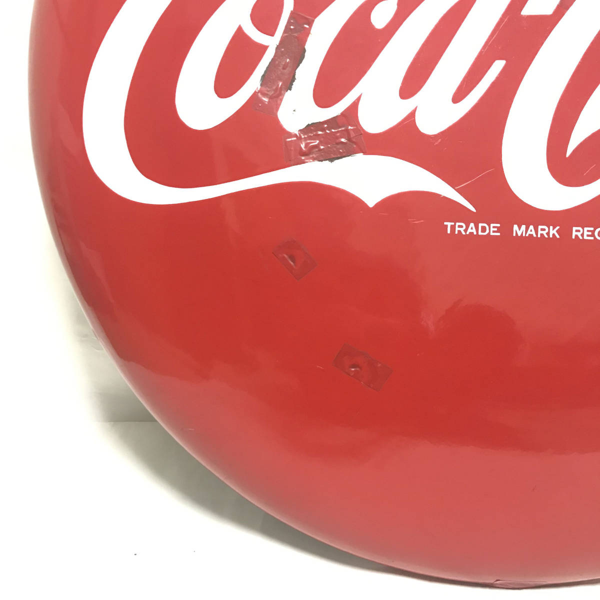 [ табличка ] Coca Cola Coca-Cola табличка металлический диаметр 81cm Showa Retro Vintage дисплей магазин FK