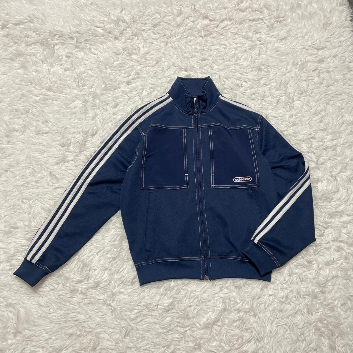 最終値下 美品 adidas トラックジャケット ジャージ ネイビー 最終値下 美品 adidas トラックジャケット ジャージ ネイビー