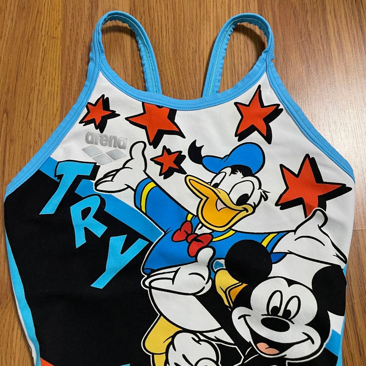 arena ディズニー ミッキーマウス ドナルド 競泳水着 SS arena ディズニー ミッキーマウス ドナルド 競泳水着 SS