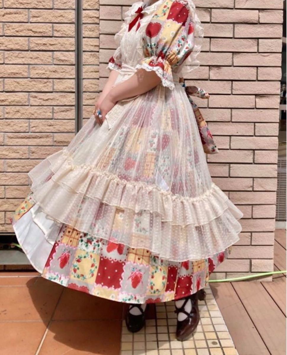 axes femme kawaii ドットチュールエプロン生成り きなり 未開封 axes femme kawaii ドットチュールエプロン生成り きなり 未開封