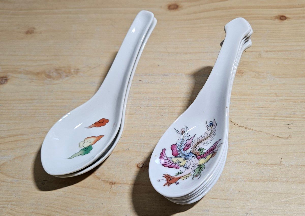ナルミ 中華八角皿 お皿 チャーハン 5客 レンゲ 鳳凰 中華食器 ナルミ 中華八角皿 お皿 チャーハン 5客 レンゲ 鳳凰 中華食器