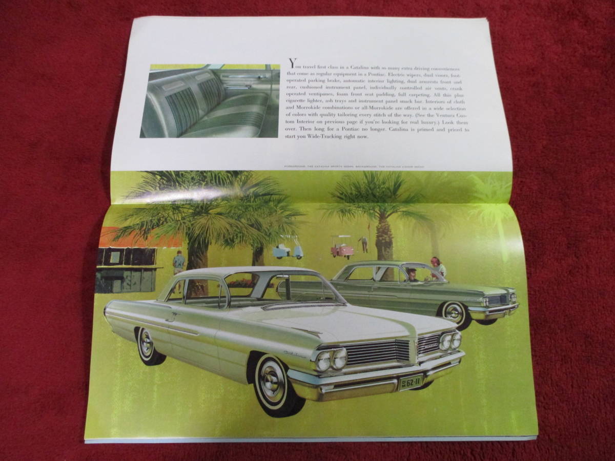 ! GM PONTIAC 1962 Showa era 37 large size catalog!