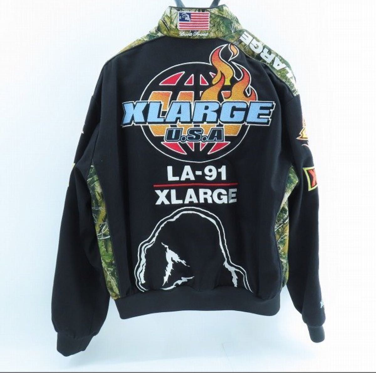 美品】X-LARGE/エクストララージ USA LA-91 パッチ ジャケット S 美品】X-LARGE/エクストララージ USA LA-91 パッチ ジャケット S