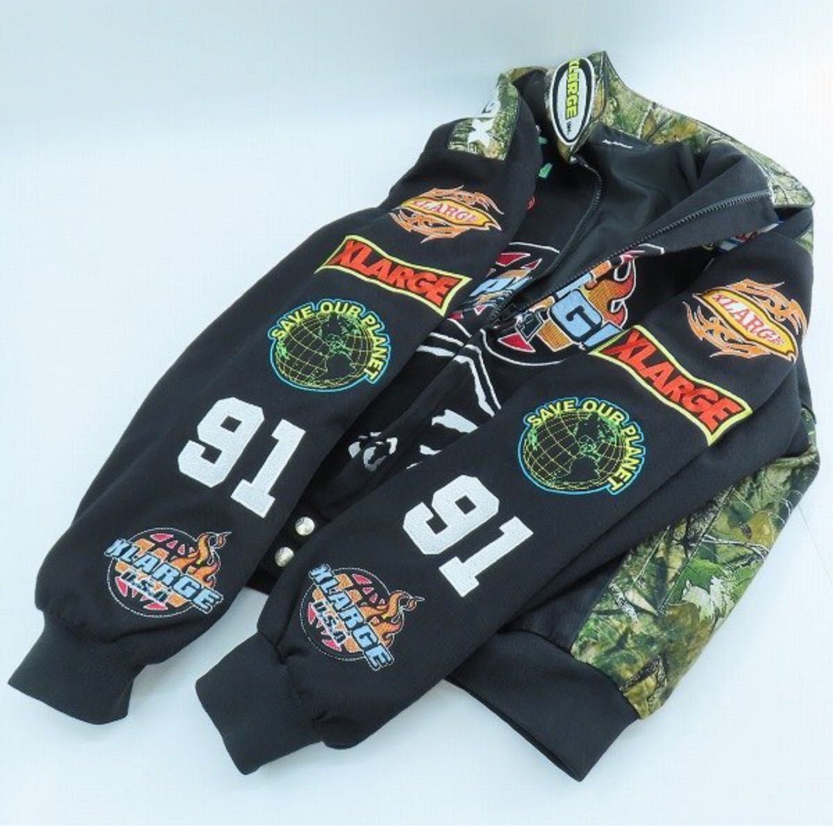 美品】X-LARGE/エクストララージ USA LA-91 パッチ ジャケット S 美品】X-LARGE/エクストララージ USA LA-91 パッチ ジャケット S