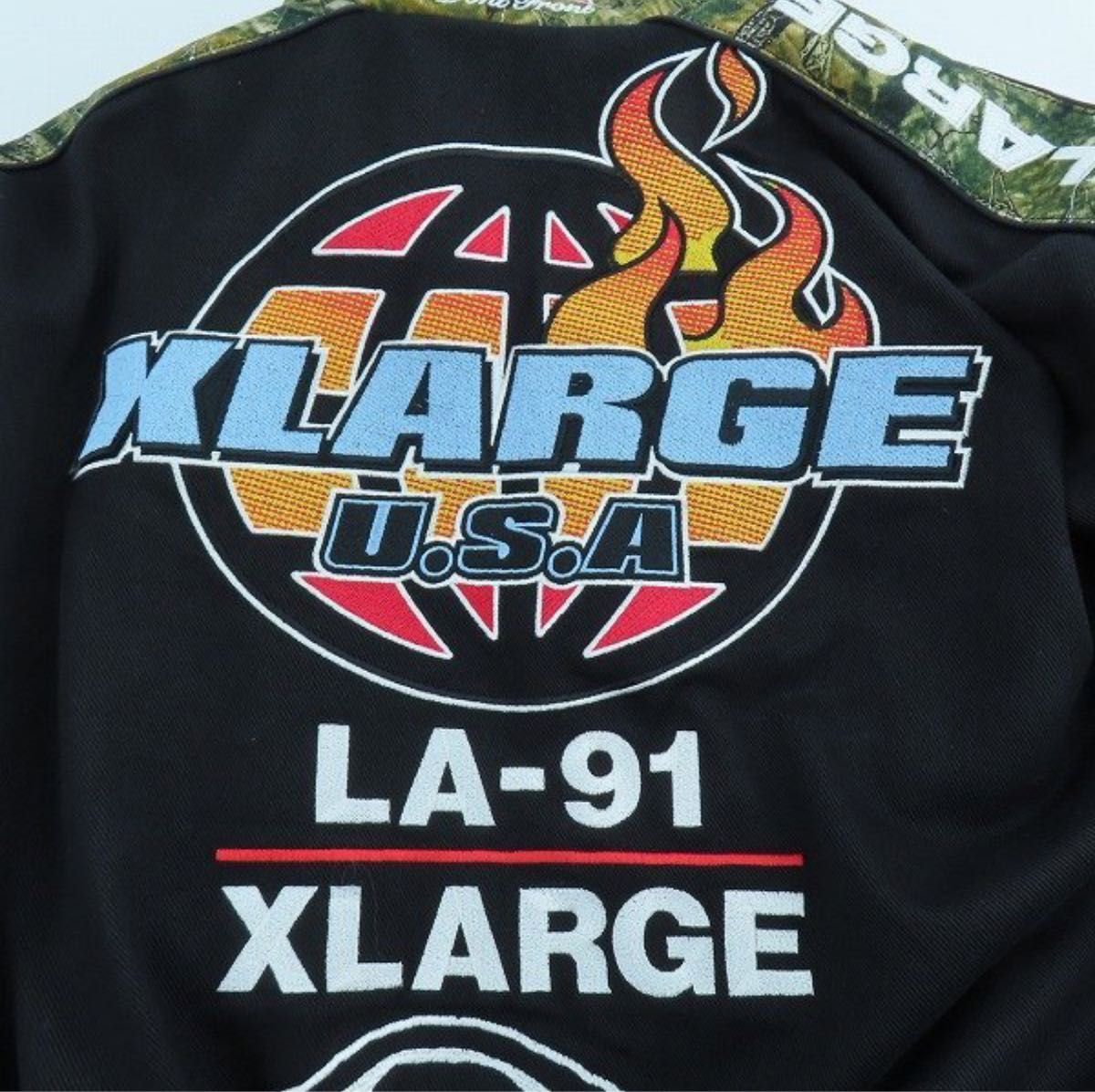 美品】X-LARGE/エクストララージ USA LA-91 パッチ ジャケット S 美品】X-LARGE/エクストララージ USA LA-91 パッチ ジャケット S