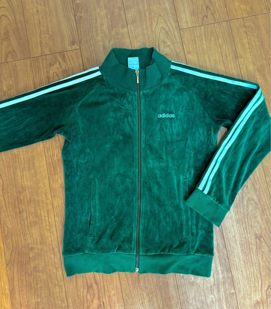 adidas ベロア ジャージ 緑 トラックジャケット 刺繍ロゴ|Yahoo adidas ベロア ジャージ 緑 トラックジャケット 刺繍ロゴ|Yahoo