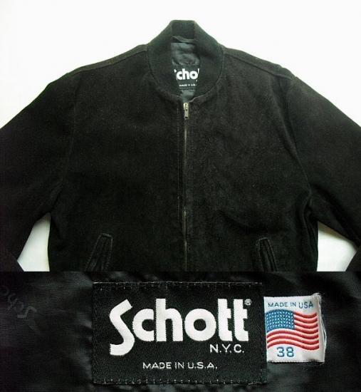 純正オーダー Vintage black レザー jacket leather suede レザージャケット