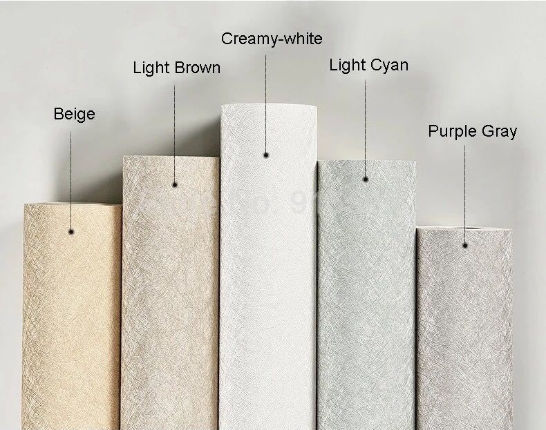 シンプルでモダンなシルク不織布壁紙 3D 立体リビングルームのベッドルームの防水無地無地の壁紙ロール 上質で快適 人気海外一番
